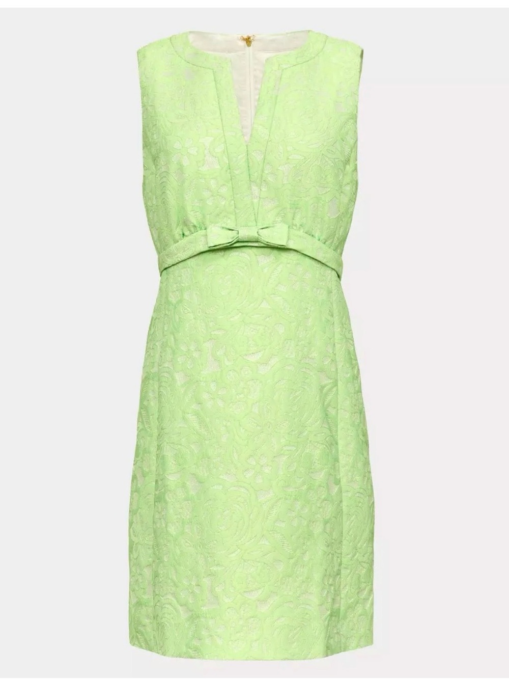 Lilly Pulitzer, NWTs sobel  Sleeveless Lime Jacquard shift Dress, pistachio sz 8 - Picture 3 of 6
